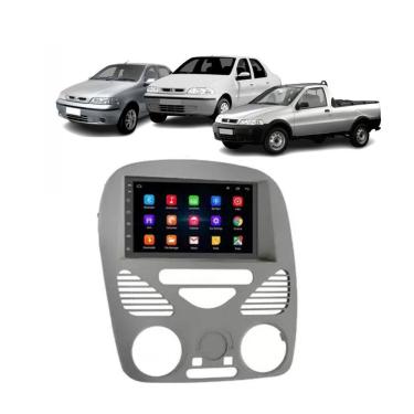 Imagem de Kit Multimídia Palio Strada Siena Fire 01 / 14 S/ AR 7 Pol Android Carplay 2/32GB - 701K FirstOption