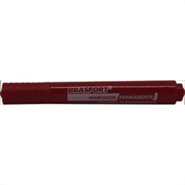 Imagem de Caneta P/Marcacao ''Pincel'' Brasfort Verm - Kit C/12 Unidades