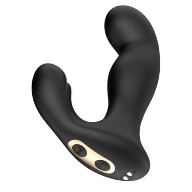 Imagem de Plug Anal Massageador Próstata com Dedilhar Genevieve 9 Intensidades 13,5cm x 3,5cm Recarregável Flexível em Silicone