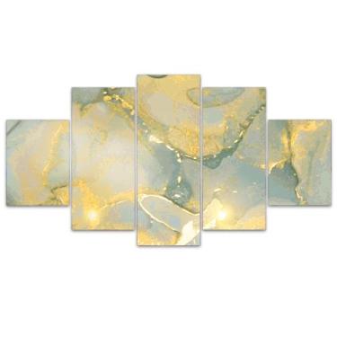 Imagem de Quadro Decorativo em Mosaico MDF Mármore 27 115x60cm - Império da Impr