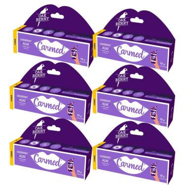 Imagem de Kit 6 und Hidratante Labial Carmed Açai Oakberry10g