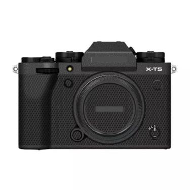Imagem de Adesivo de capa de câmera antirarranhões para Fujifilm X-T5 Protetor corporal de câmera digital mirrorless decalques de filme de vinil para Fuji XT5 (couro preto)