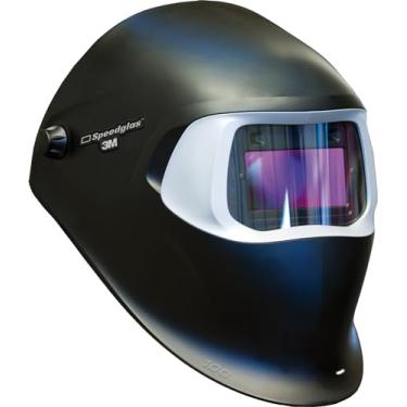 Imagem de Capacete de soldagem Speedglas 3M 100, 07-0012-31BL, com filtro de escurecimento automático 100V para Mmaw Tig> 10A Mig/Mag Tack Arc Soldagem e máscara de moagem, 1 cada