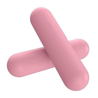 Imagem de Polyfit Barras de halteres para mulheres – Rosa Blush – Conjunto de 2 (1,5 kg | Par de 2,9 kg) – Conjunto de halteres para caminhada, ioga, dança, barra, pilates, cardio, aeróbica