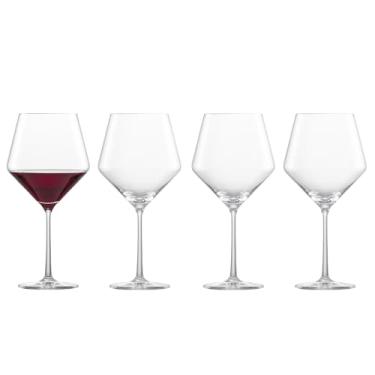 Imagem de Zwiesel Glas Copos Pure Tritan Crystal Stemware Collection, conjunto de 4 (pacote com 1), copo de vinho tinto puro borgonha, 680 ml