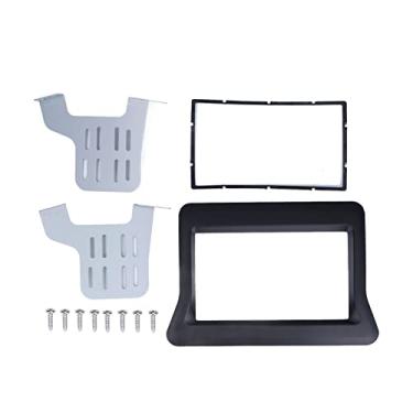Imagem de Majatou Kit de acabamento de montagem de painel de carro 2 DIN, kit de instalação duplo DIN, rádio estéreo Fascia GPS CD DVD painel substituição para OPEL Mofano 2010-2016