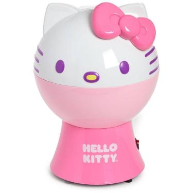 Imagem de Pipoqueira Elétrica com Tema Hello Kitty, Copo Medidor e Tampa que Vira Tigela de Servi...
