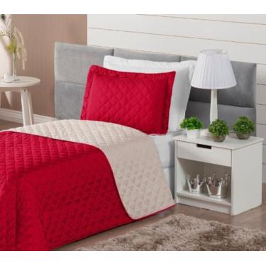 Imagem de Kit Cobre leito Realeza Solteiro Dupla Face Para Cama Box 2 Peças - S 