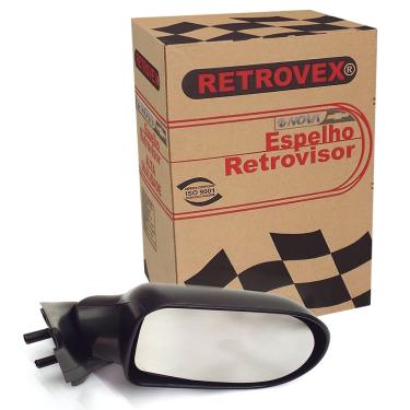 Imagem de Espelho Retrovisor 4 Portas Lado Direito Sem Controle Economy Retrovex Fiat Uno 2009 A 2013