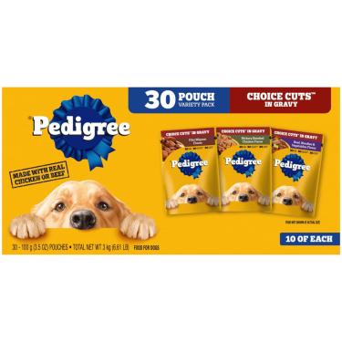 Imagem de Comida úmida para cães Pedigree Choice Cuts In Gravy Adult 30x100g