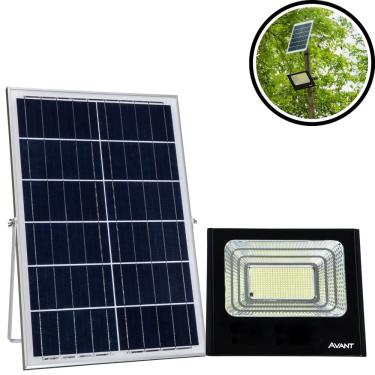 Imagem de Refletor de Led Solare com Sensor de Presença Luz Branca 100w 1800 Lumens Avant