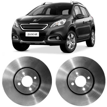 Imagem de Par Disco Freio Peugeot 2008 1.6 2015 a 2017 Dianteiro Ventilado Fremax