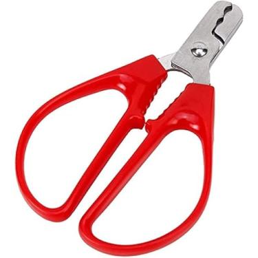 Imagem de Red Peeling The Shell Nut Shell Cracker Seed Pistache Sheller Abridor de descascamento Alicate de descascar biscoitos de porca artefato aço inoxidável conveniência capa rígida Buster