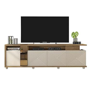 Imagem de Rack Bancada para TV até 75" Tóquio C02 Buriti/Off White - Amarena Móveis