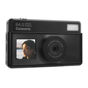 Imagem de Câmera Digital 4K para Adolescentes Alunos Iniciantes, 68MP 18x Zoom Retro Digital Camera Com Tela de 2,8 Polegadas, Atualize a Câmera Vintage Barata Com Vários Filtros (Black