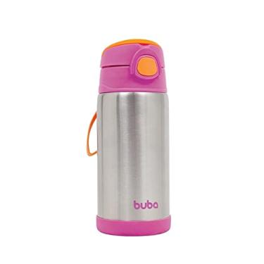 Imagem de Buba Garrafa Térmica Parede Dupla Rosa 400 Ml