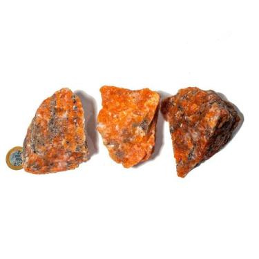 Imagem de 10 Calcita Laranja Bruto Esoterismo 350 a 400g 7-12cm Tipo A - Varejo