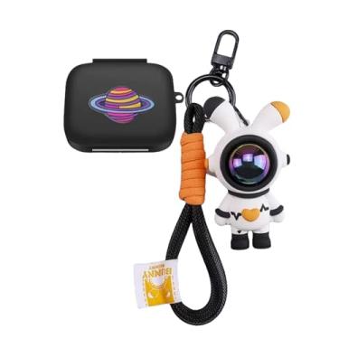 Imagem de SKPY Capa robusta à prova de choque com design de desenho animado 3D compatível com Oneplus Buds 3 de silicone macio com chaveiro Kawaii, para meninos, meninas, mulheres e homens