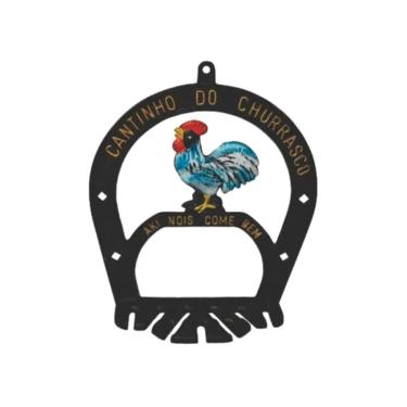 Imagem de Suporte Porta Espetos modelo Galo Aluminio Fundido