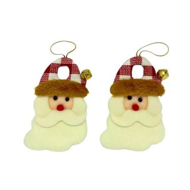 Imagem de Enfeite de Natal Papai Noel Para Porta/Árvore com Sininho - Goal Artig