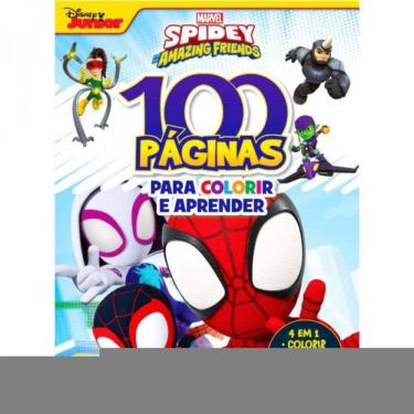 Imagem de 100 Paginas p Colorir Marvel Spidey Friends