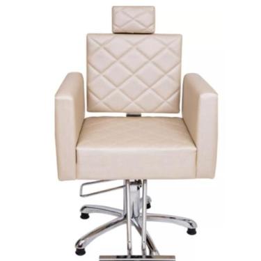 Imagem de Cadeira De Salão De Beleza Cabeleireiro Barbearia Evidence Fixa Hidráu