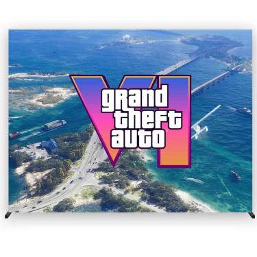 Imagem de Painel de Festa Retangular GTA VI Diversas Medidas - Fera Print