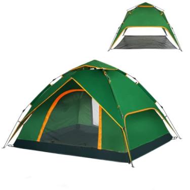 Imagem de Barraca de Camping Automática Descanso, 4 Pessoas, 2,1m x 2,4m x 1,35m, Impermeável, Verde