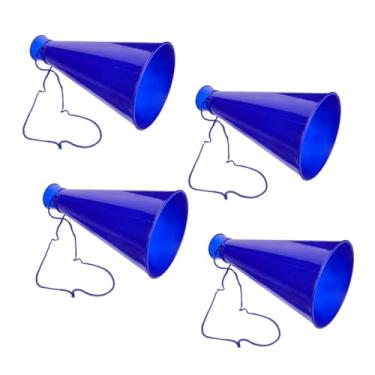 Imagem de KOMBIUDA 4 peças de plástico buzina de torcida mini megafone líder de torcida gritando cone megafone diretor adereço plástico alto-falante futebol jogo megafone presentes presente infantil microfone