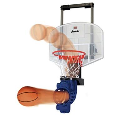 Imagem de Franklin Sports Cesta de basquete sobre a porta com retorno de bola - pronta para sala de jogos - resistente a quebras - 2 mini bolas de basquete - acessórios incluídos