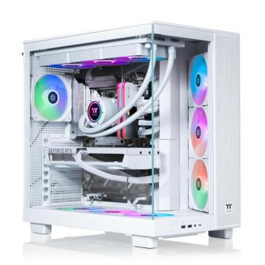 Imagem de Thermaltake LCGS View 9580S-380XL Desktop para jogos (AMD Ryzen™ 9 9950X3D, memória ToughRam 32GB DDR5 6000MT/s RGB, NVIDIA® GeForce RTX™ 5080, 2TB NVMe M.2, WiFi, Windows 11) VXLS-X870-580-LCS
