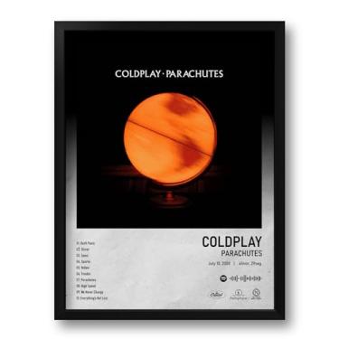 Imagem de Quadro Spotify Álbum Parachutes Coldplay Tam. 33x43cm