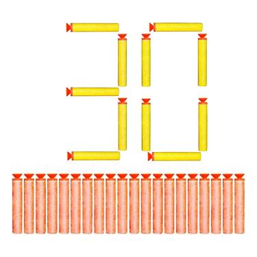 Imagem de Kit Refil Dardos com Ventosa 30 Dardos Compatíveis com Lançadores Modelo Nerf