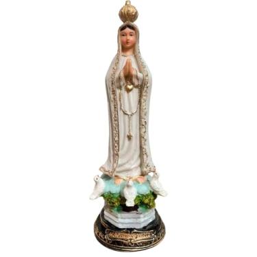 Imagem de Imagem de Nossa Senhora de Fátima em Resina - 20 cm - Imagem Católica