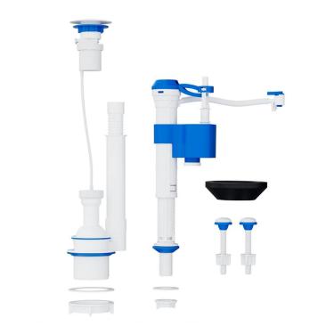 Imagem de Kit Completo Para Caixa Acoplada Blukit Com Acionador Pneumático Frontal - Lateral - Superior Branco 340510