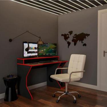 Imagem de Cadeira de Escritório Tesoureiro Giratória Fitz Bege - Mobly