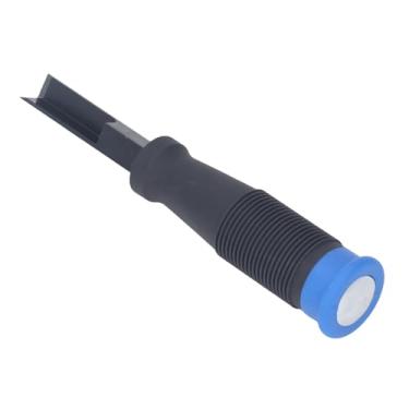 Imagem de Lyrlody Formão Angular, Formão de Canto Quadrado em Aço Cromo-Vanádio com Cabo TPR, para Trabalho em Madeira, Entalhe e Ranhura