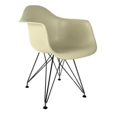 Imagem de Cadeira Eiffel Preta e Fendi - Mobly