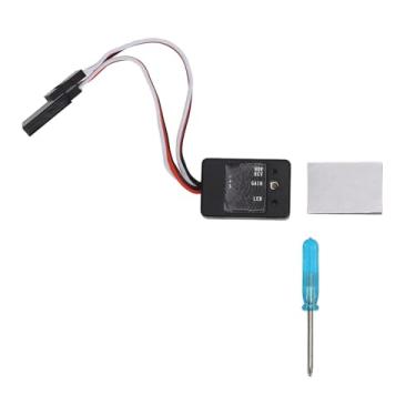 Imagem de RC Gyro Módulo Controle automático Controle de sensibilide ajustável Mini estabilizador de giroscópio de carro RC para scx10 concha de plástico 30x20x10.2mm com chave de fixação