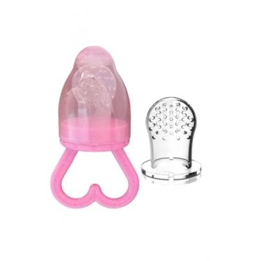 Imagem de Mordedor de Silicone para Bebê com Refil Extra, Rosa