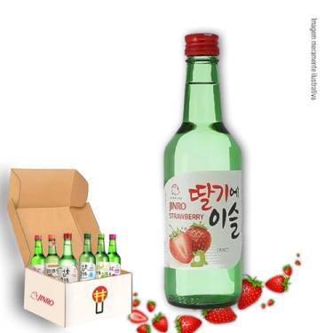 Imagem de Bebida Coreana Destilada Soju Jinro 360ml (Morango)