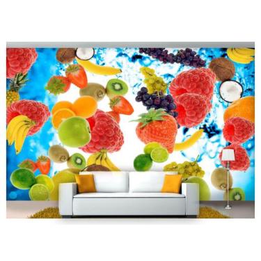Imagem de Papel De Parede Mix De Frutas Vitaminas 3D Al155 - Você Decora