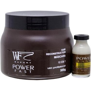 Imagem de Kit Reconstrução Power Fast Mascara 500g Ampola 12ml WF - WF Export