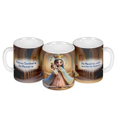 Imagem de Caneca branca católica animação divina (14933)