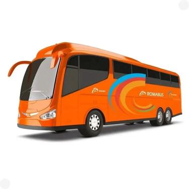 Imagem de Miniatura Carrinho Ônibus Roma Bus Executivo Roda Livre