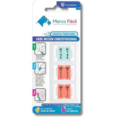 Imagem de Etiquetas Marca Fácil Vade Mecum Constitucional Flávia Bahia