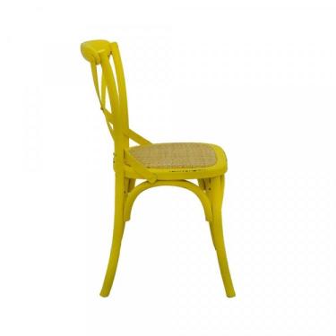 Imagem de Cadeira Madeira Maciça Katrina Rivatti Amarelo