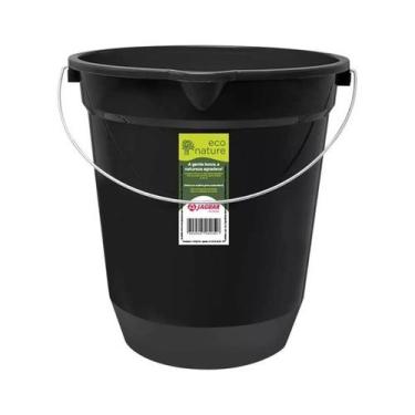 Imagem de Balde plastico reforcado 13,5 litros alca de metal eco jaguar r.31182
