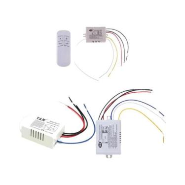 Imagem de Interruptor De Controle Remoto De Luz De Teto LED 1/2/3 Vias ON/OFF 22