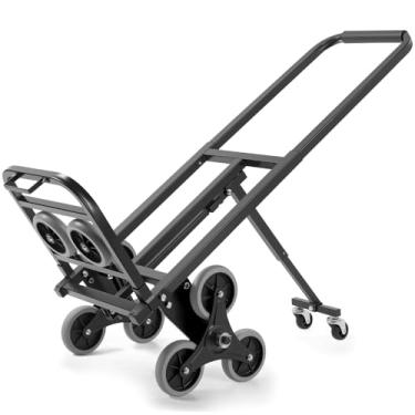 Imagem de Carrinho de Carga, Carrinho de Carga Dobravel, Carrinho Dobravel, Carrinho para Mochila, Carrinho de Compras, Carrinho Compras Dobravel, com Uma Capacidade de Carga de 150Kg, Subir Escadas é Fácil